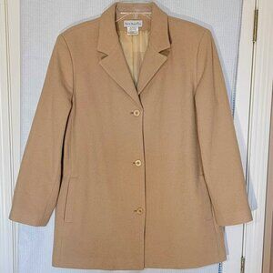 Classic Harve' Benard Sport Car Coat Size 14 Wool Cashmere Blend